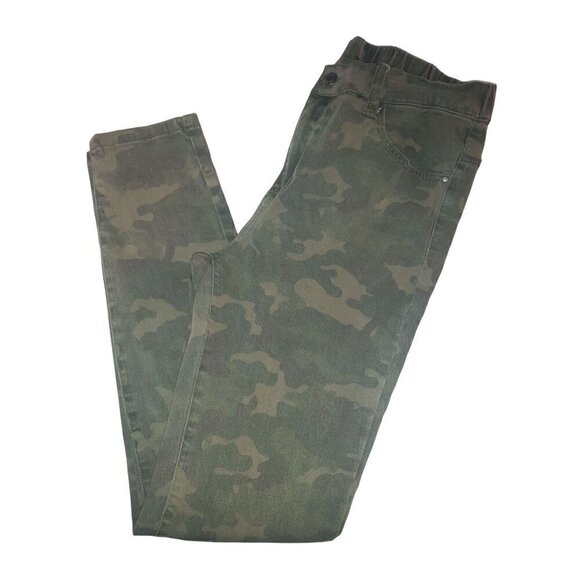 GRACE & LACE Camouflage Mid Rise Zip-Up Jeggings Pants Jeans Size Large - Picture 4 of 5